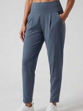Athleta Elation Pant | Size L | Granite Blue | NWT